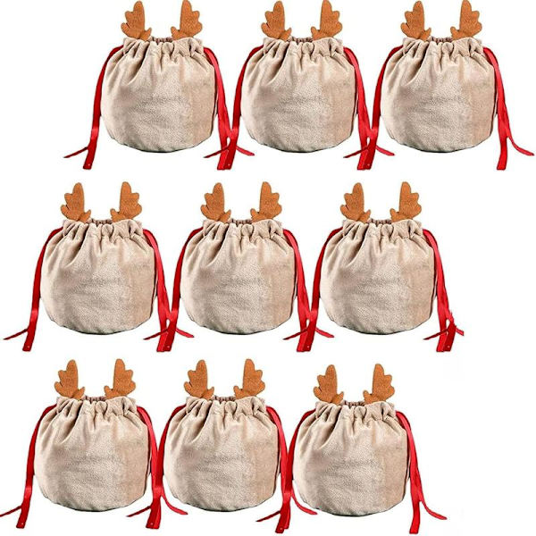 10 st Julgodispåsar Återanvändbara Julpumppåsar