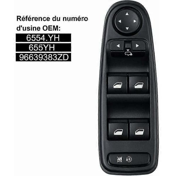 C4 Picasso vindusregulatorbryter 6554.YH vindusregulatorbryterknapp for Citroen C4 Grand Picasso