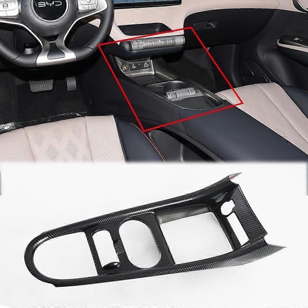Bil girskiftknapp panel for BYD YUAN PRO 2024 2025 tilbehør sentralkonsoller trim bildeler