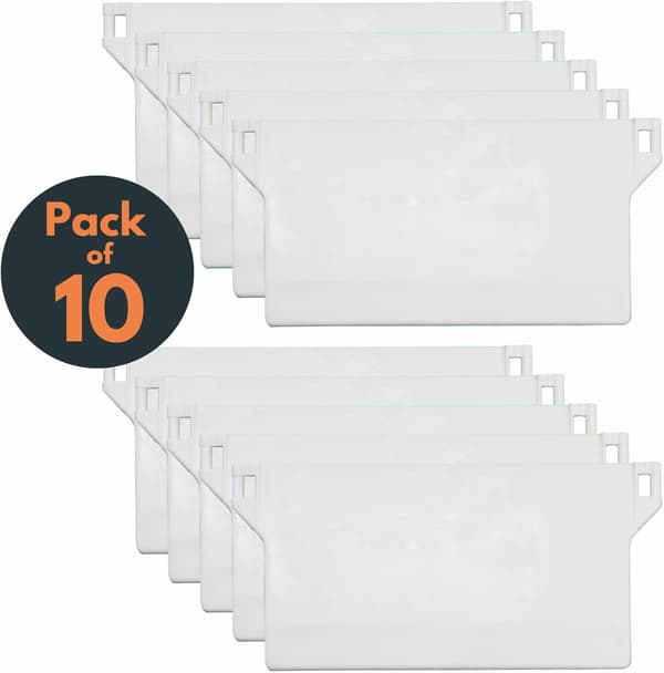 Vertikala persiennvikter 89 mm (3,5 tum) - Reservdelar bottenvikter lameller - Vit (10)