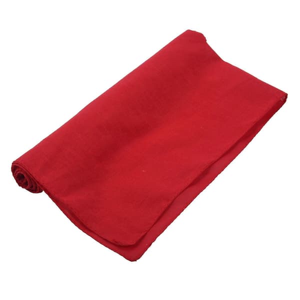 6X Fancy Ensfarget Bandana 100% Bomull Hode Hals Håndledd Wrap Skjerf Rød Red