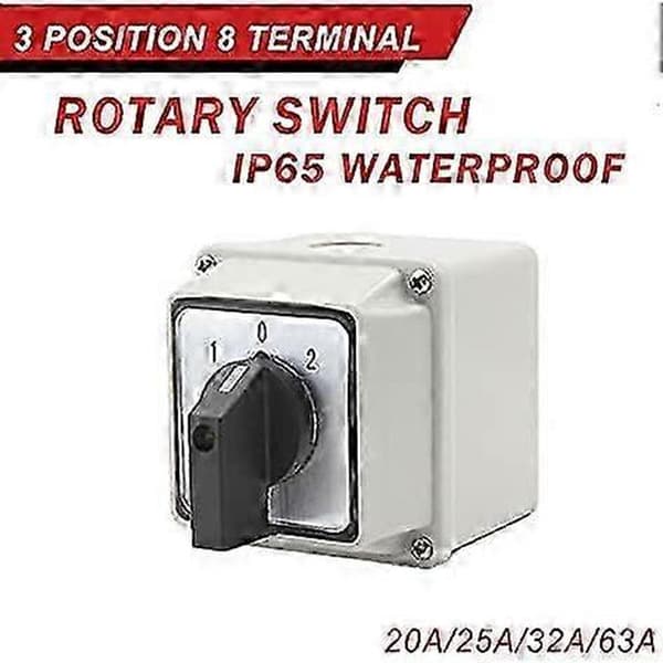 Bryder 3 Positioner 8 Skrueterminaler Rotary Cam Switch