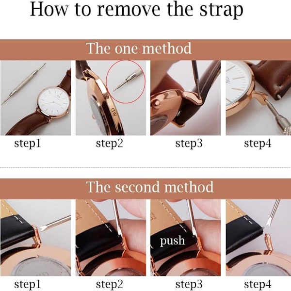 3pcs Double-ended Pin Tool Spring Bar Tool For Watch Strap Re