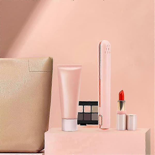 Mini 2-i-1 Hårstyler til Bølger og Glatning, Kompakt Krøllejern og Glattejern Combo Light Blue