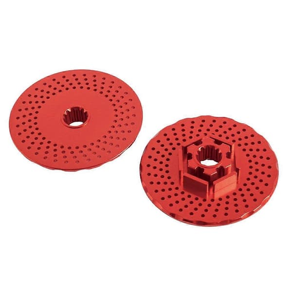 Simulering Metall RC Bil Bromsskiva /5 Klättring Racing Bil Lastbil Modell DIY Delar Red
