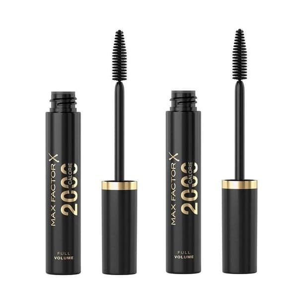 2-pakkaus Max Factor Calorie Mascara 2000 Musta 9ml Svart black