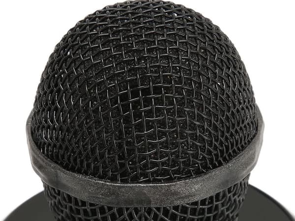 Wireless Microphone Bluetooth Karaoke Speaker Round with Case Various Modes Svart black