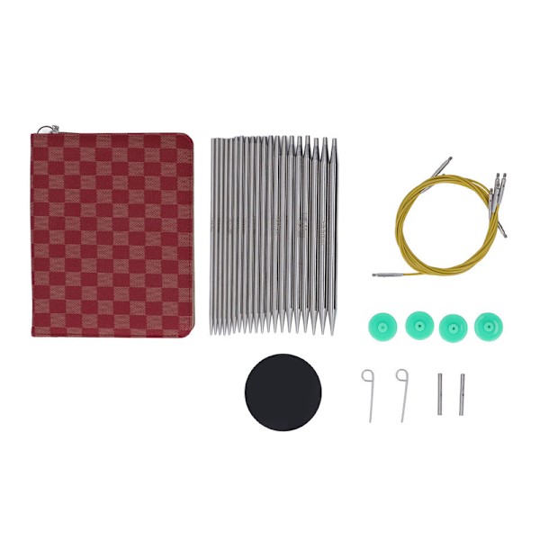 10 par utbytbara runda stickor Set Ergonomisk design P-typ Nålknappar Sticktillbehör för hemmet 0.5