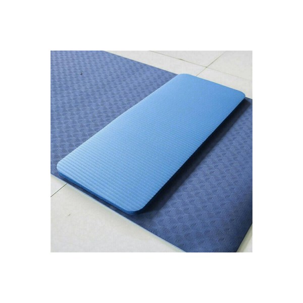 Janaya Fashion 15mm tyk yogamåtte NBR skridsikker træningsfitness Pilates gymnastik holdbar blue