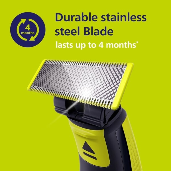 Ersättningsblad för rakblad, kompatibla med Philips Oneblade Replacement One Blade Pro Blades för män (Modell QP25XX QP26XX QP65XX) 1pack