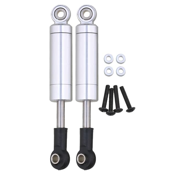 2x Sølv RC1:10 Modellbil Aluminium Støtdemper F75002S 72mm Lengde