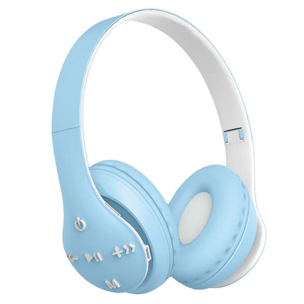 Bluetooth-hörlurar, trådlöst Bluetooth-headset, hopfällbara infällbara makaronfärgade sporthörlurar