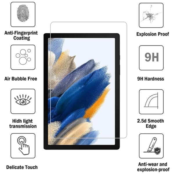 2 st Samsung Tab A9+ Skärmskydd i Härdat glas Transparent