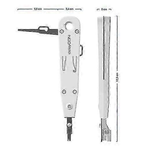 Nettverkskontakt patchpanel nettverkskabling enkel grå
