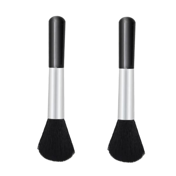 Pudder Makeup Børste, 2 stk. Pudder Foundation Makeup Børste, Støvbørste, Highlight Blush Makeup Børste