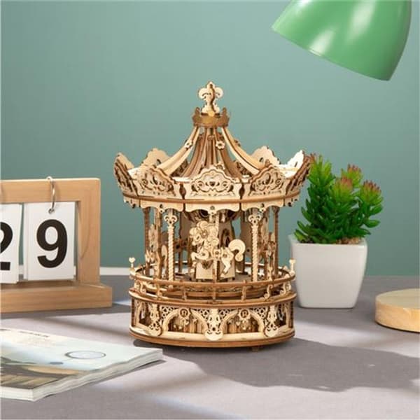 3D Mekaniskt Pussel Romantisk Speldosa 384 Bitar