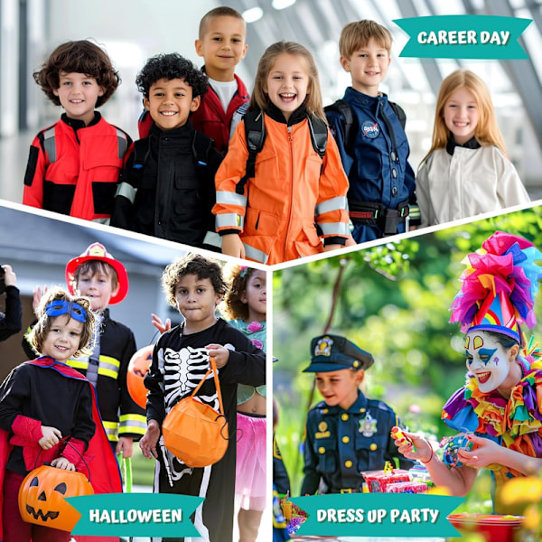 Lääkäriasu lapsille - Pusero, stetoskooppi, laboratoriotakki - Halloween-asu, ammattilaispäivän asu tytöille 3-12 vuotta 9-11 vuotta 9-11 Years Green