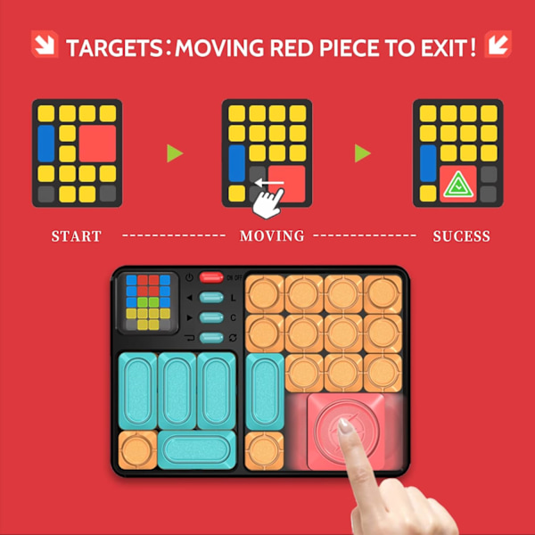 Super Slide, Glidpussel, Magnetiskt tänkande, Logikpussel, Elektronisk leksak, Tänkspel för vuxna och barn i alla åldrar