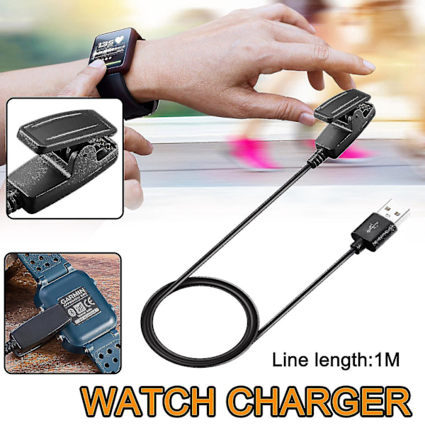 For Garmin Lily/Garmin Vivomove Smart Watch Laderkabel Lader Vugge USB