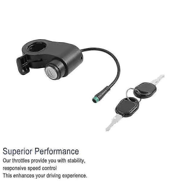 5-pin Throttle Switch Lock with Key Accessory for Kukirin G2 Max/G2 Pro ...