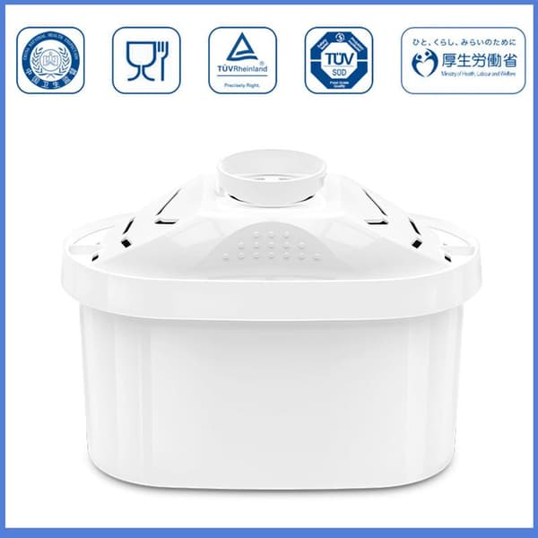 2 vannfilterpatroner kompatible med Brita Maxtra og filterpatroner kompatible med Brita vannfilter 0.8