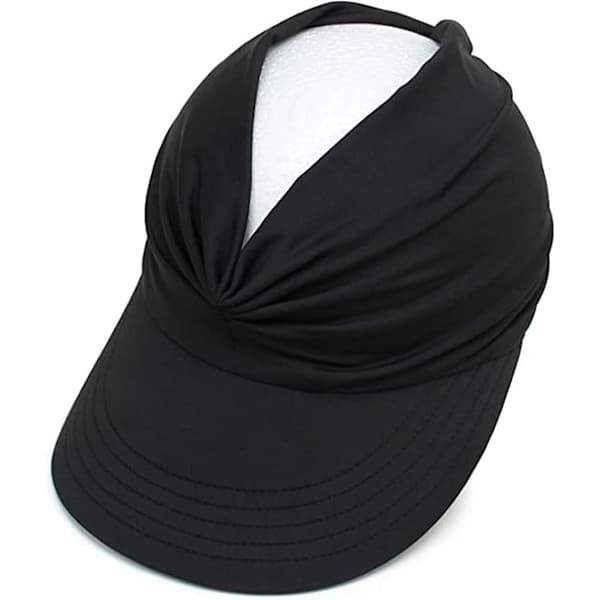 Solskjerm for dame, bred brem, sommer, UPF 50+ UV-beskyttelse