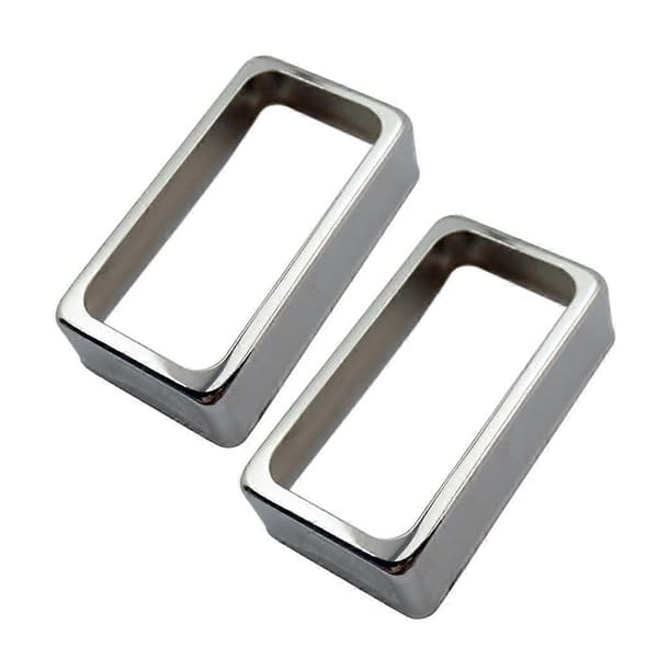 2x 2x åpne messing Humbucker pickupdeksler for reservedeler til elektrisk gitar -
