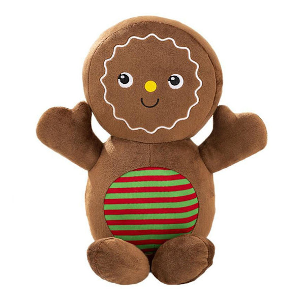 Juleplyssedoll Juletrær Gingerbread Man Dukke Pute Myk Sofa Pute Ornament Fluffy Stuffet Dyr Pute Leke Høytid Fest Glad D