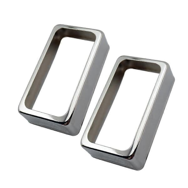 2x 2x åpne messing Humbucker pickupdeksler for reservedeler til elektrisk gitar -