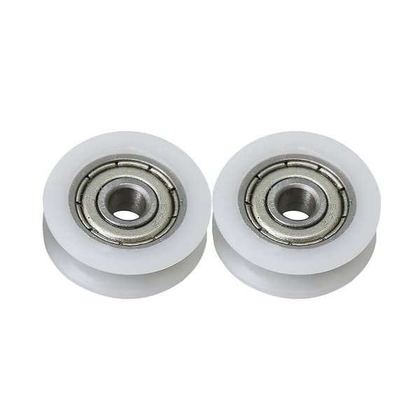 2 Stykker 18mm Dia 6mm Bredde U-formet Rille Remskive Hjul Stål Leje