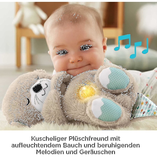 Sovende oter Speldosa fra Fisher-Price, med beroligende musikk og rytmiske bevegelser for å roe ned babyen fra fødselen av