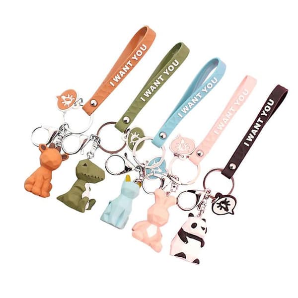 5 Pcs. Cell Phone Charm Rabbit Keychain Decorative Keychain Kids