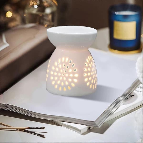 Telys Voks Smeltevarmer, Romantisk Keramisk Telysestake, Urne Hjemmedekorasjon Eterisk Olje Røkelse Aroma Diffuser D