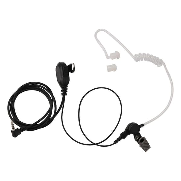 Fbi Akustisk Rørøretelefon Headset Mikrofon Til Yaesu Vertex Vx-3R Vx-5R Vx-8Gr Vx2R Black