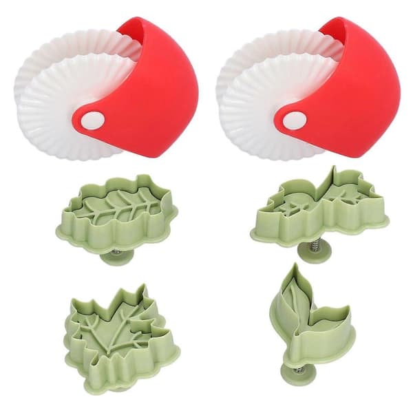 6 stk. kjeksform 3D-kakeplunger Kutter DIY plast konditori bakeform for kjøkken style891