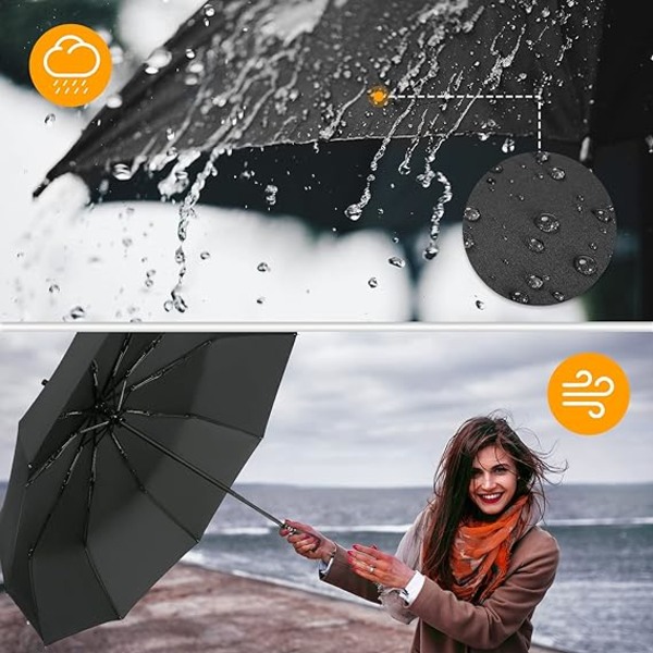 Täysin automaattinen kokoontaittuva sateenvarjo, kolminkertainen sateenvarjo, yksi painike aukeava miehille ja naisille, kaksinkertainen sateenvarjo yritysopiskelijoille