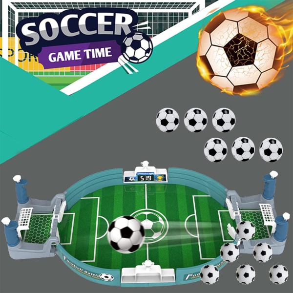 Minifotbollsspel, bordsfotbollsspel med 6 minifotbollar, interaktiv bordsfotbollsleksak för barn Vuxna Födelsedagsjulklapp