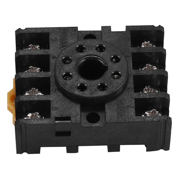 8-pin PF083A relébasekontakt Black