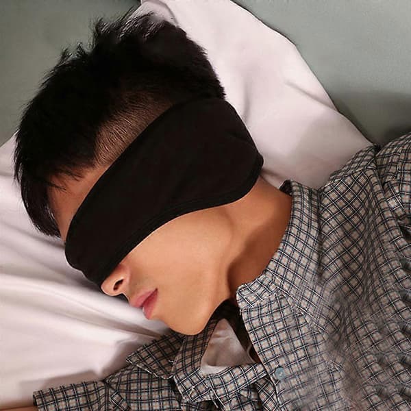 Sovemaske Bluetooth-hovedtelefoner Mørklægningshøreværn til søvn og afslapning Black One Size