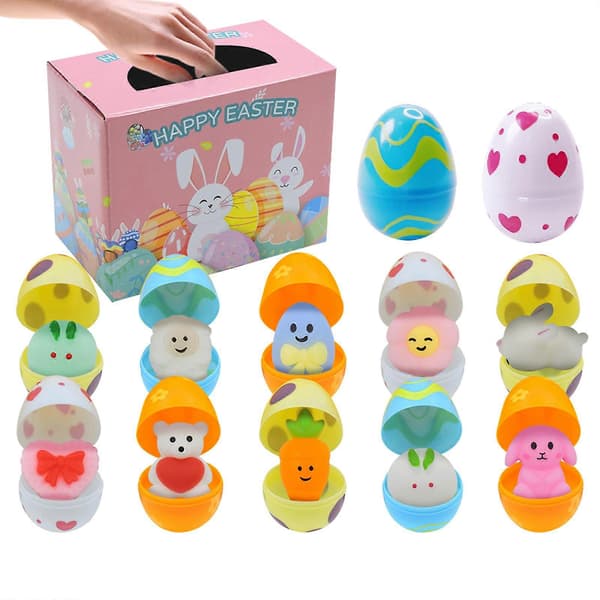 Påskeegg DIY Plast Åpne Egg Overraskelsesegg Tumler Blindboks Leke