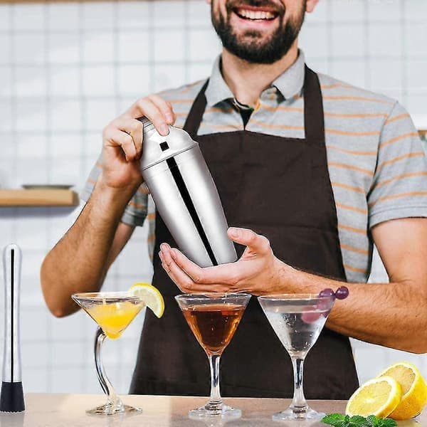 Bartender Kit med stativ, Barset Cocktail Shaker Set kompatibelt med drinkblandning