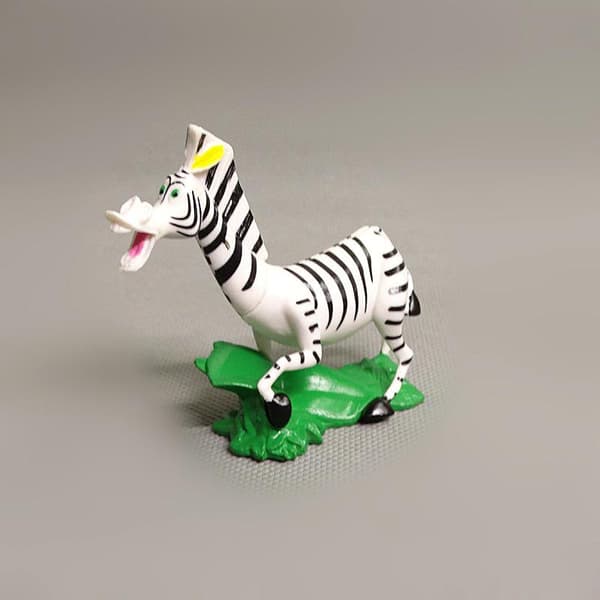 4 st/set Madagaskar Djur Lejon Zebra Giraff Samling Actionleksaker Modell Dockor Anime Figur Barn Present A
