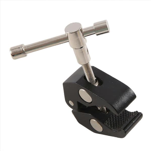 2-pack för Magic Arm Clamp Krabbklämma Stångklämma med 1/4 3/8 gänga för DJI Ronin Kameramonitor Stu SilverBlack