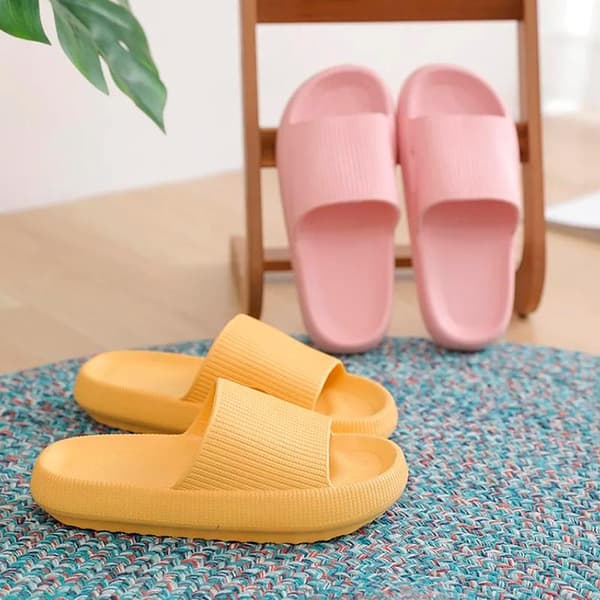 Hjemmesko - Stilfulde & Bløde til Dame/Herre - flere farver (kendt som Happy Flops) Beige Beige Beige 36/37