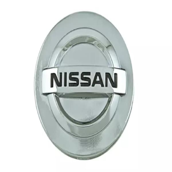 4-pack - Nissan Hubcaps / Wheel Hub Emblems - B 6 64 54mm - Silver