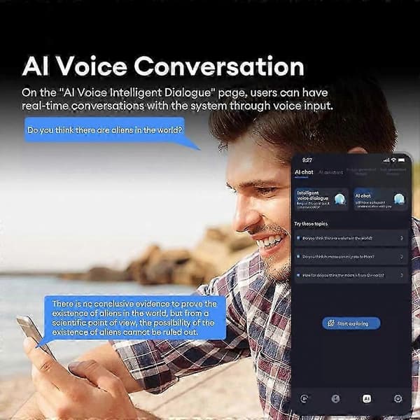 Hy C8 PRO Multifunktionella AI Bluetooth Smarta Glasögon, Trådlösa Hörlurar Ai Black