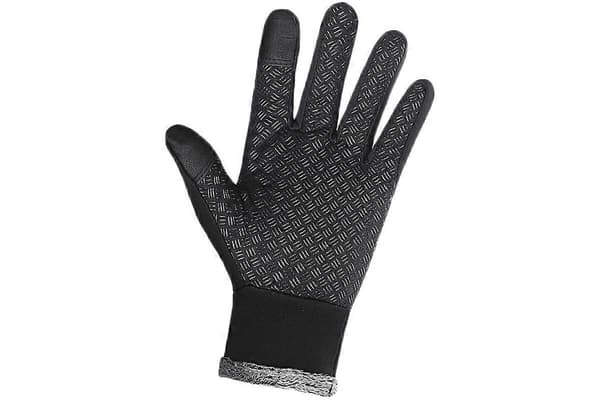 Fleecefodrade termiska pekskärmshandskar Pekskärmshandskar Vintervarma handskar Black XL