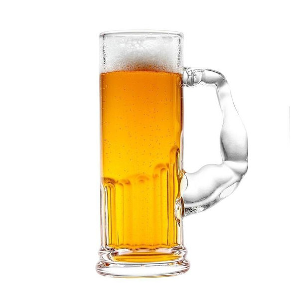 Ølglass, Biceps - 620 ml transparent