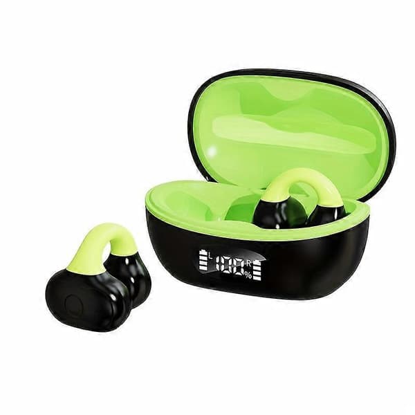 Öronklämma Bluetooth-headset smärtfritt icke-påträngande trådlöst sportklämma Bluetooth-headset superlång batteritid grey