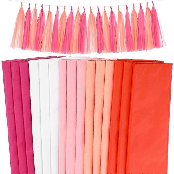 150 ark tunt omslagspapper färgat silkespapper förpackningspapper ark bukettomslag pyssel silkespapper förpackningsfoder 66.00X50.00X0.10CM Multi